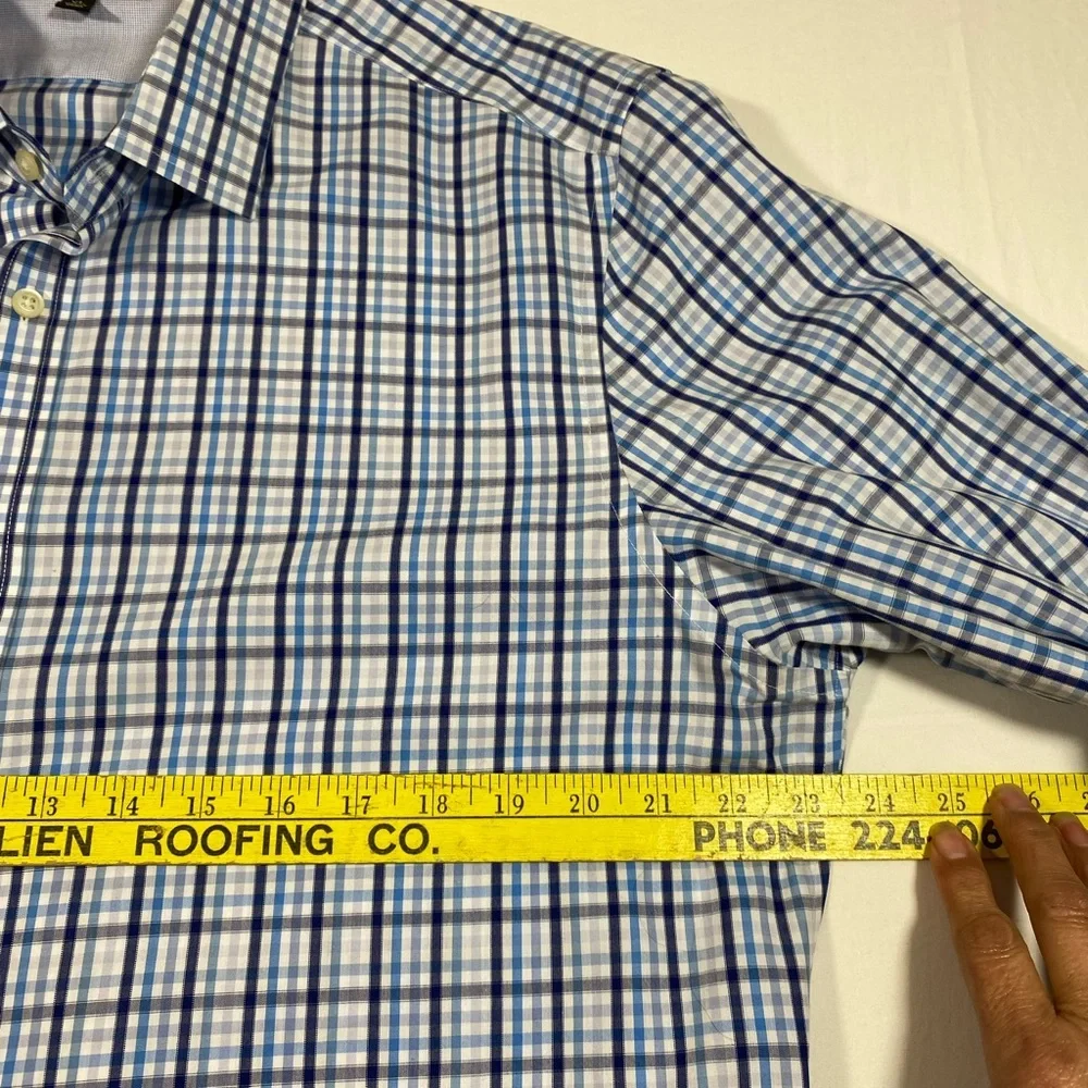 Banana republic Slim fit Shirt Button up Longsleeved Collared Non-Iron Plaid